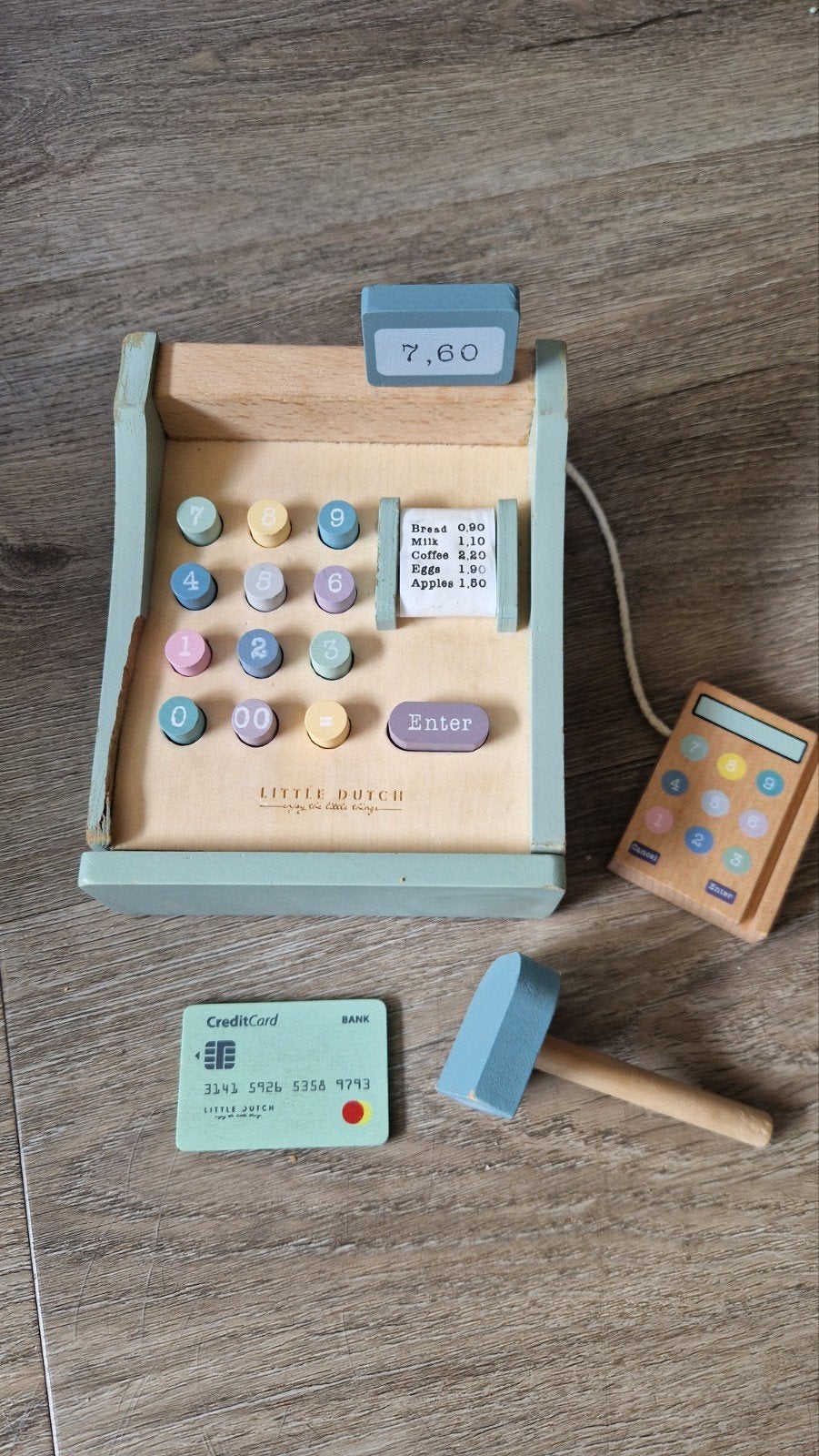 Little Dutch Houten Kassa Speelset - Compleet, Ophalen, Gebruikt, Ontdekken