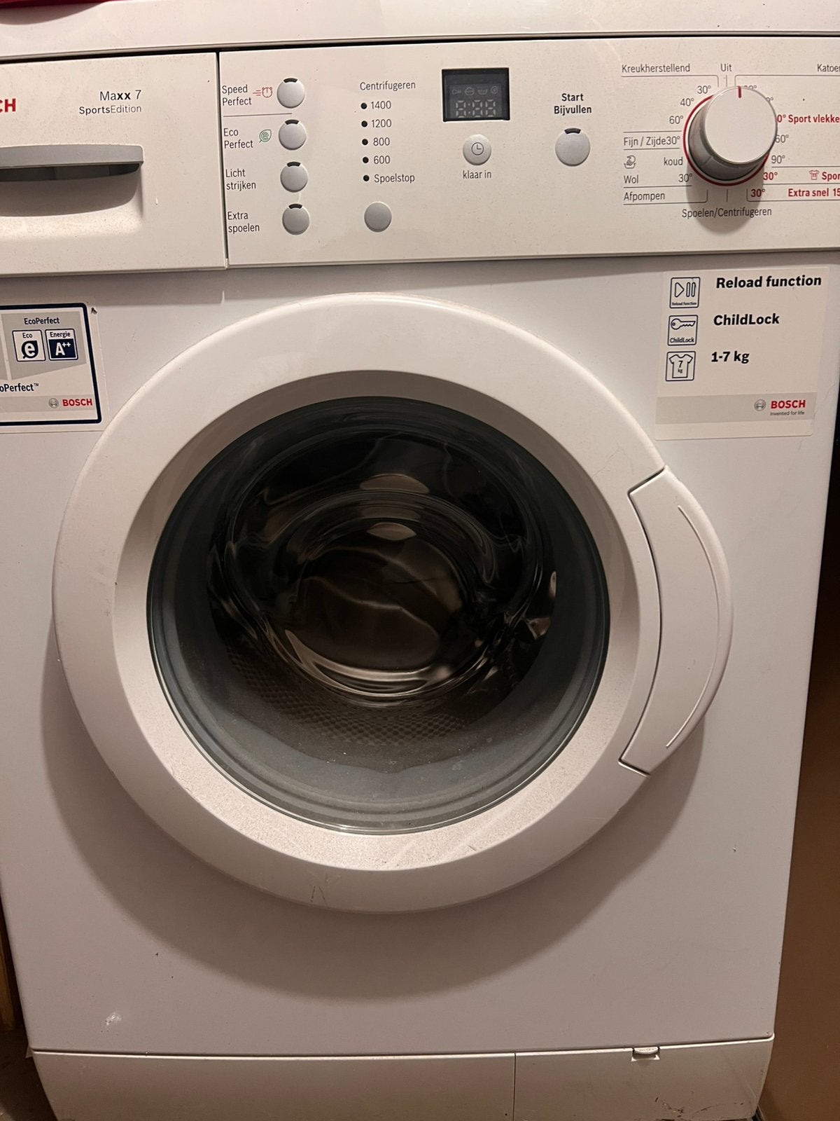 Bosch wasmachine Maxx 7kg, Witgoed en Apparatuur, Wasmachines, Ophalen, 6 tot 8 kg, Gebruikt, 1600 toeren of meer