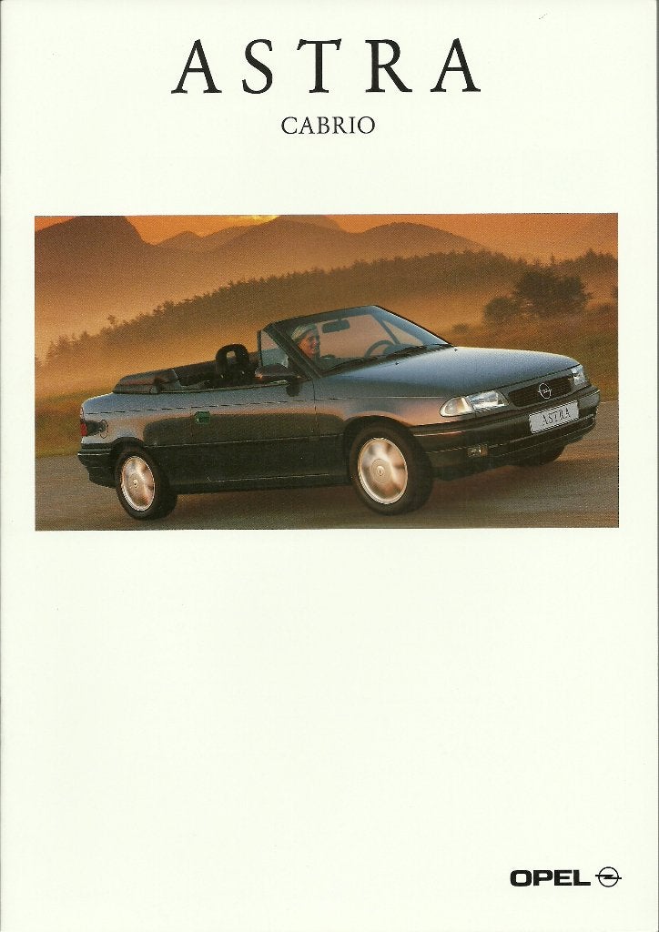 Opel Astra cabriolet folder, Ophalen of Verzenden, Gelezen, Opel