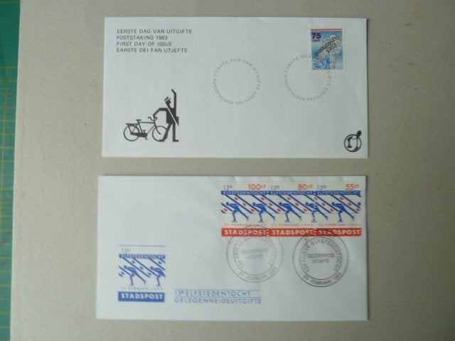 Gelegenheids uitgifte stadspost i.v.m. Elfstedentocht 1985, Verzenden, Nederland