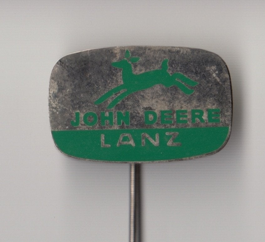 John Deere Lanz Tractor emaille speldje, Gebruikt, Niet vindbaar, Niet vindbaar, Speldje of Pin