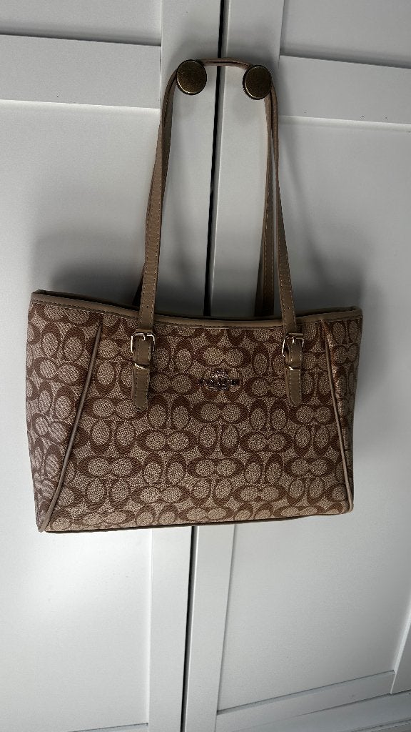 Handtas, Sieraden, Tassen en Uiterlijk, Verzenden, Zo goed als nieuw, Beige, Handtas