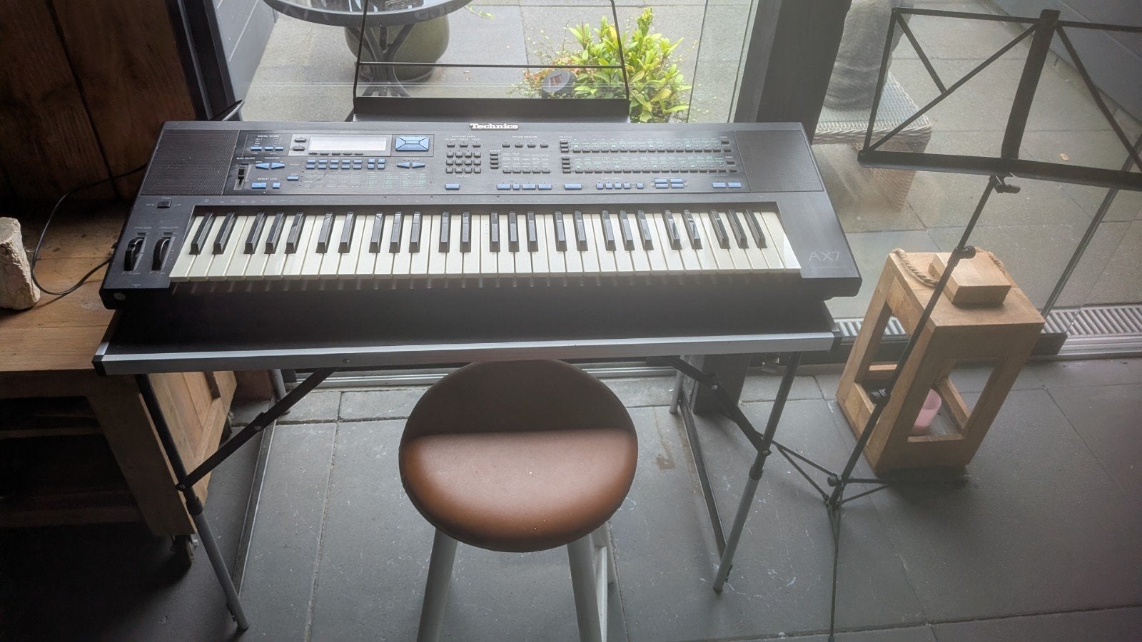 AX7 keyboard met standaard en kruk, Met standaard, Ophalen of Verzenden, Technics, 61 toetsen