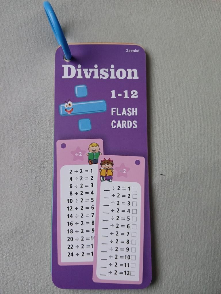 Zeenko Deeltafel Flash Cards 1-12, Ophalen of Verzenden, Nieuw, Taal en Lezen