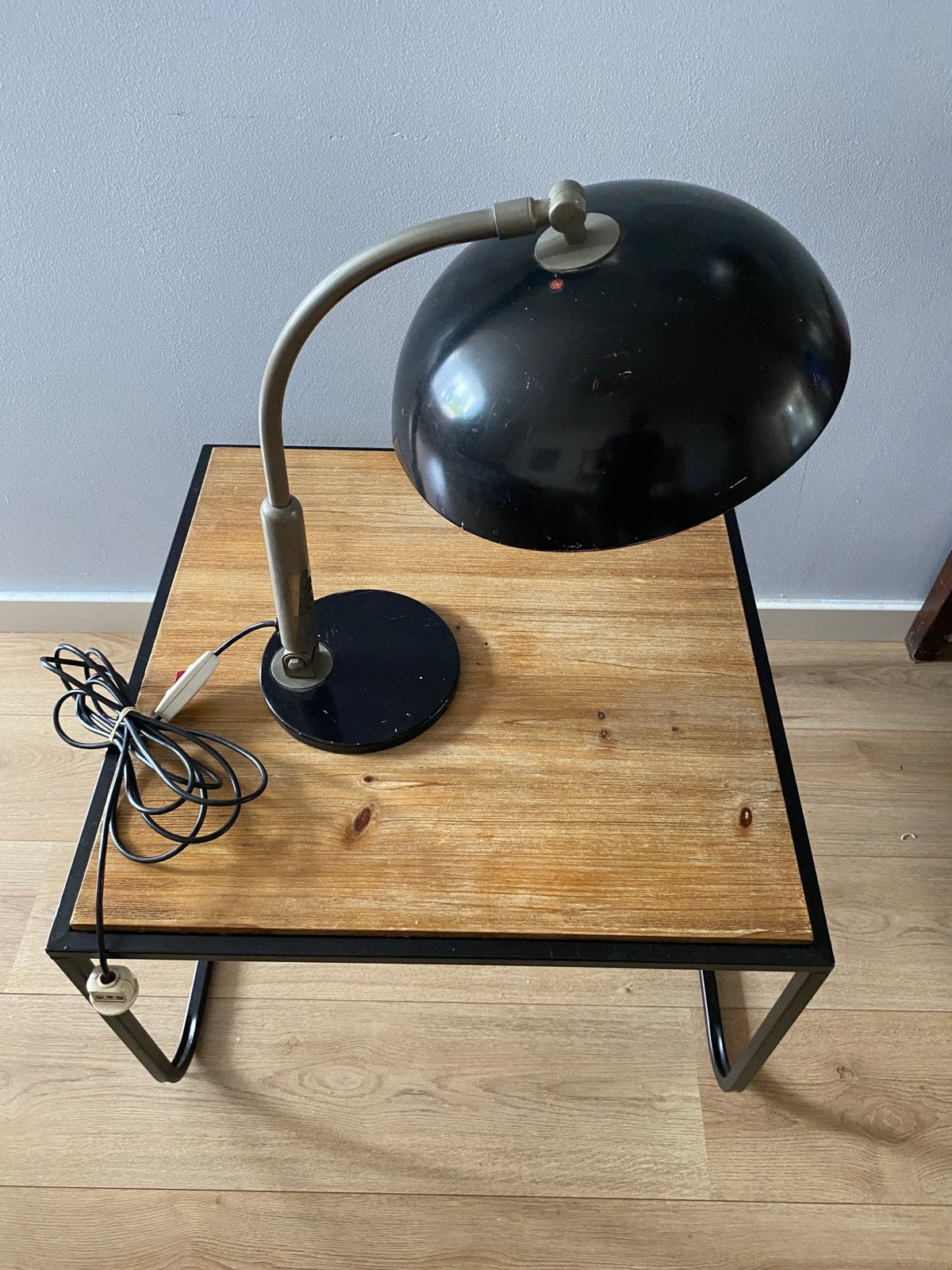 Vintage Haga zwarte bureaulamp Bauhaus stijl, Ophalen