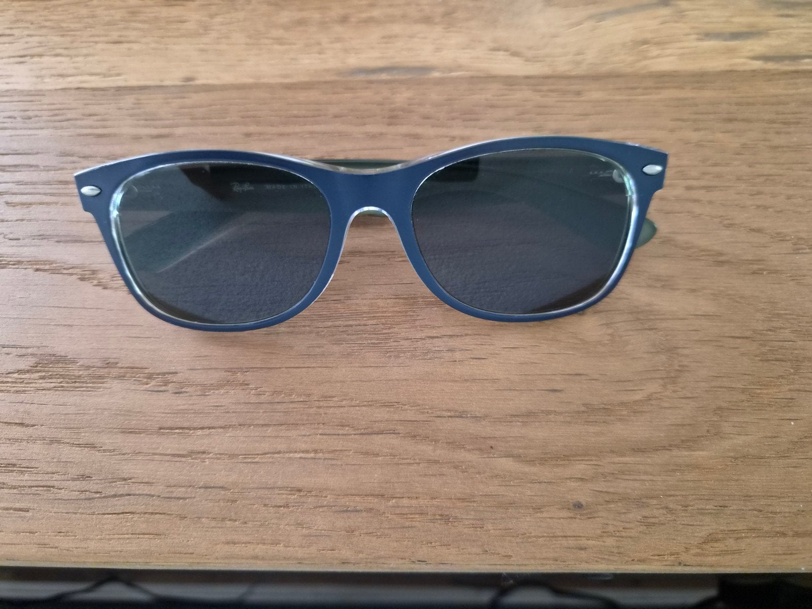 Ray-Ban New Wayfarer RB 2132 Zonnebril blauw, Ophalen of Verzenden, Zo goed als nieuw, Blauw, Ray-Ban
