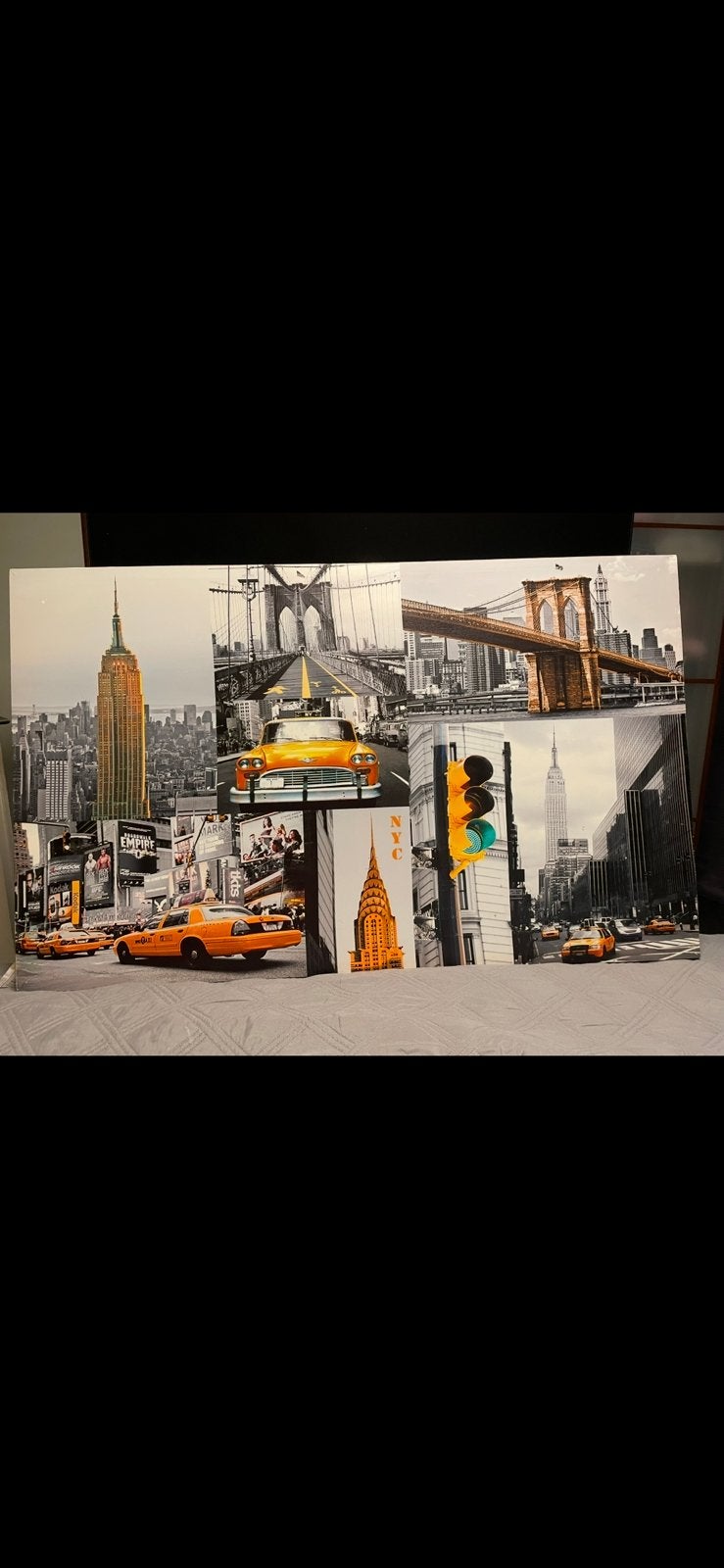 Groot new york schilderij, Huis en Inrichting, Ophalen, Zo goed als nieuw, Schilderij
