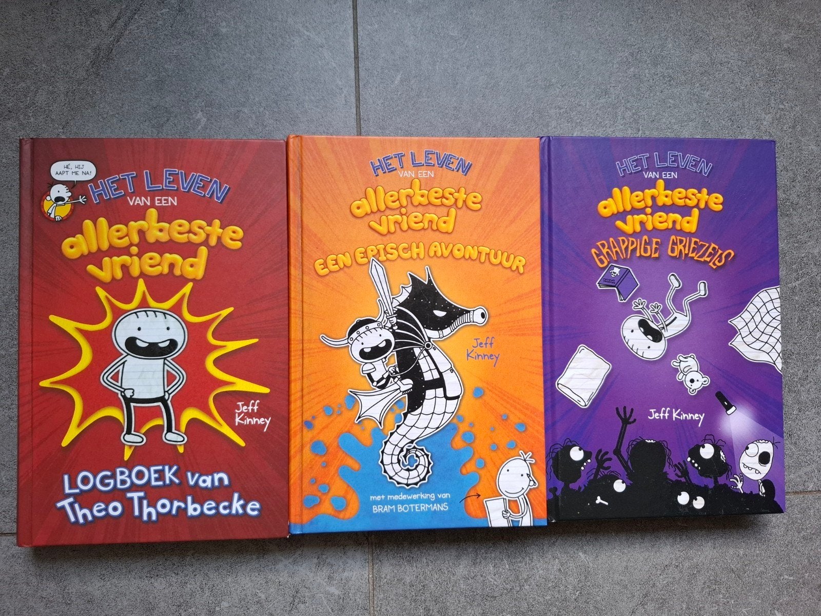 3 delen 1 tm 3 Het leven van een allerbeste vriend, Boeken, Ophalen of Verzenden, Zo goed als nieuw, Jeff Kinney