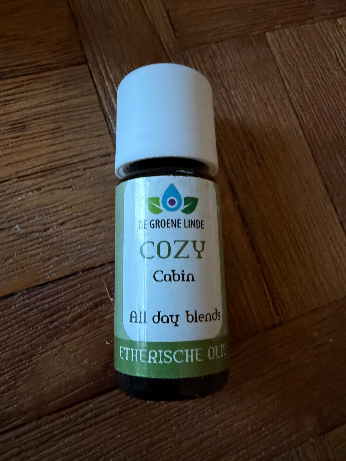 Cozt Cabin etherische olie 10ml De Groene Linde, Ophalen of Verzenden, Nieuw, Aroma