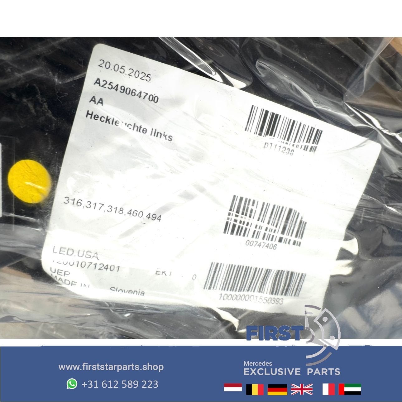 W254 GLC LED ACHTERLICHT LINKS A2549064700 Mercedes 2022-202, Gebruikt, -, Ophalen of Verzenden, -