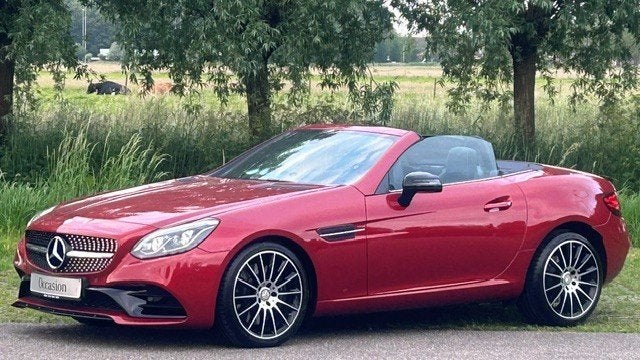 Mercedes-Benz SLC 200 AMG-LINE AUTOMAAT 22.000KM! UNIEK! UNI, Auto's, Mercedes-Benz, Automaat, Gebruikt, Zwart, 4 cilinders
