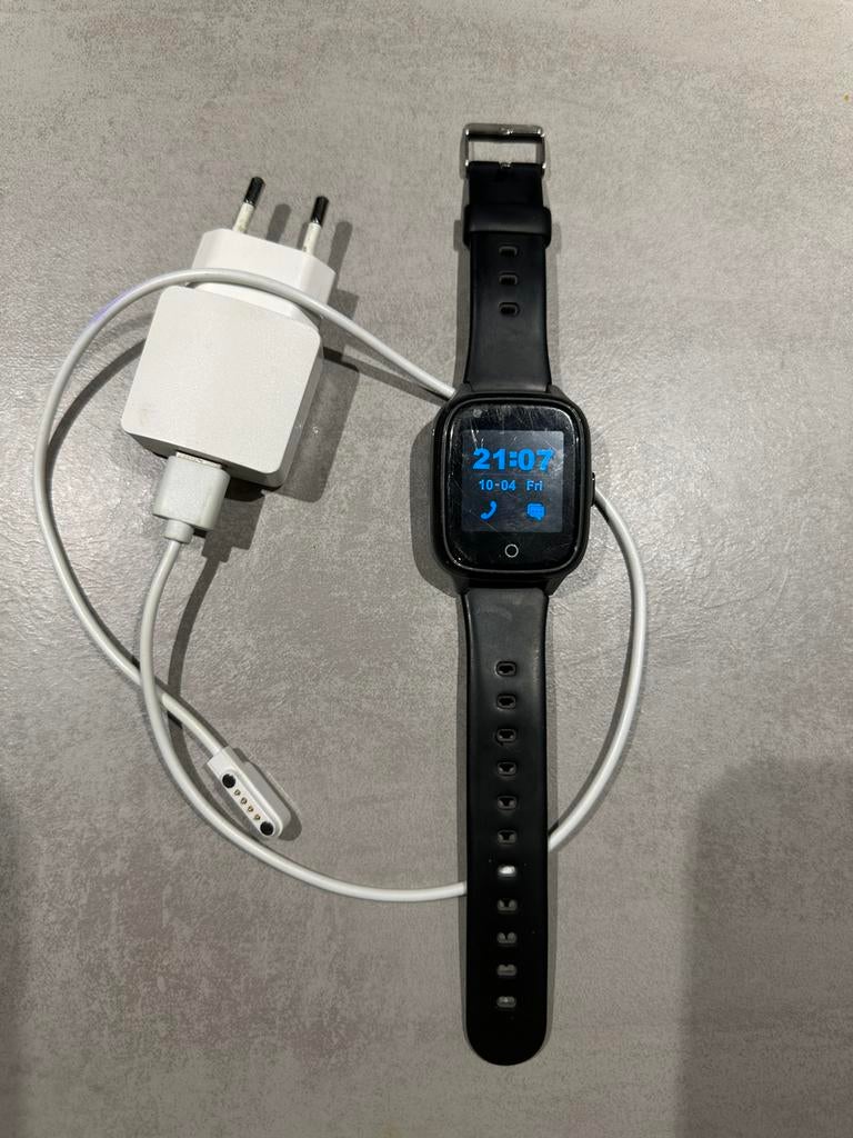 Gps horloge, Zwart, IOS, Ophalen of Verzenden, Zo goed als nieuw