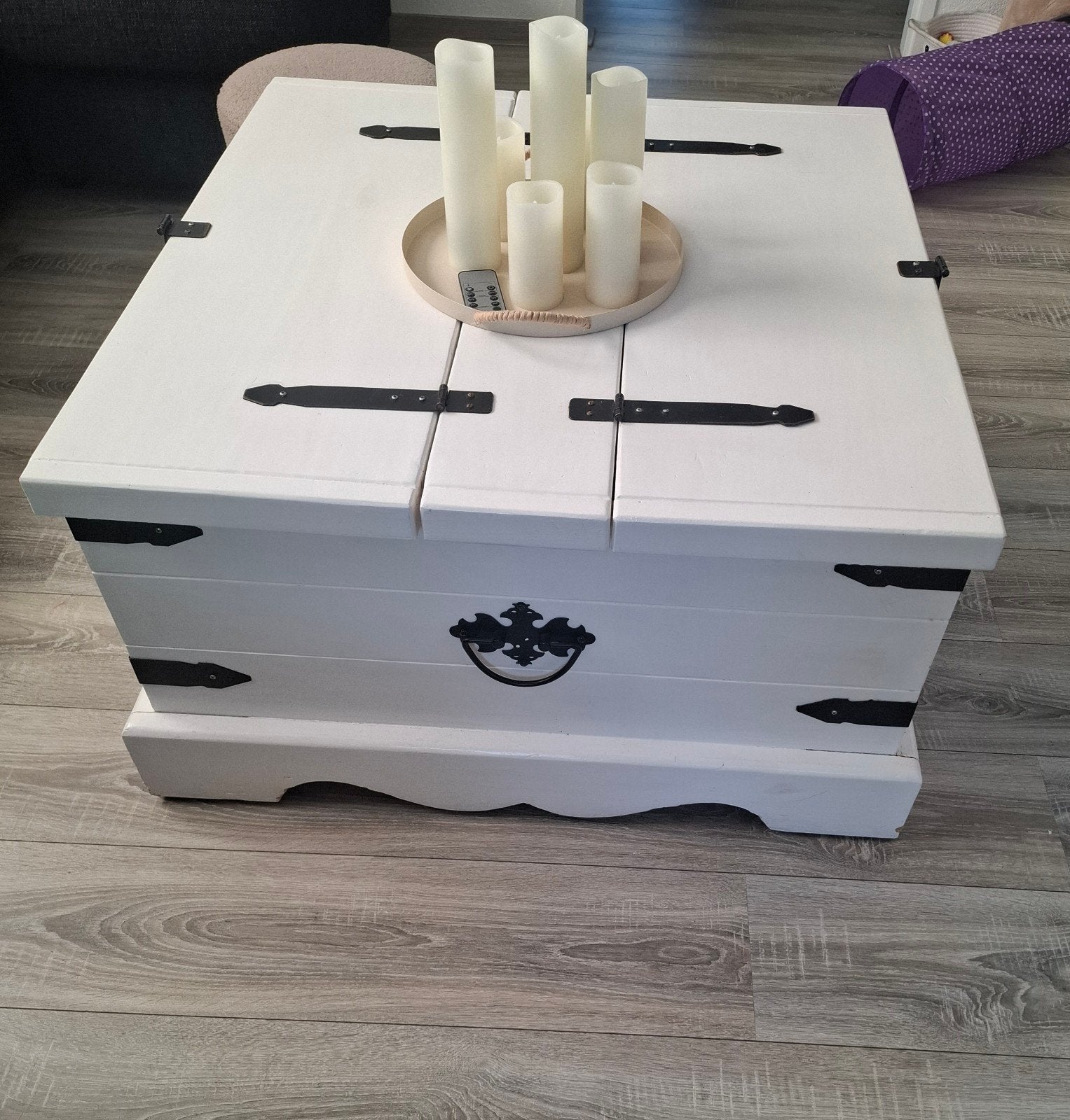 Salontafel (dekenkist) Rivera Maison stijl 85x85x45 cm, Ophalen