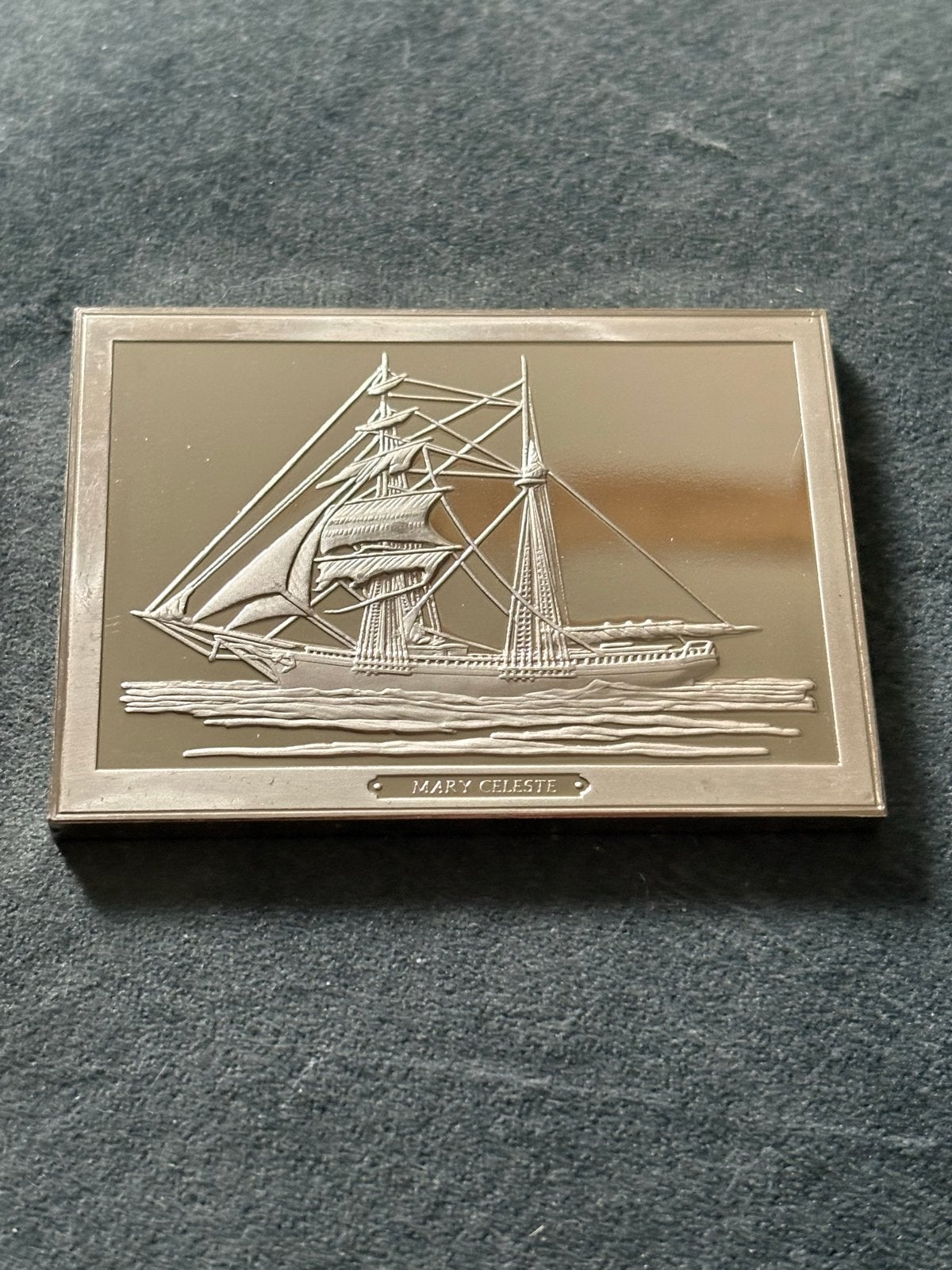 Franklin Mint Mary Celeste Zilveren Penning (1 van 50), Ophalen of Verzenden, Zilver