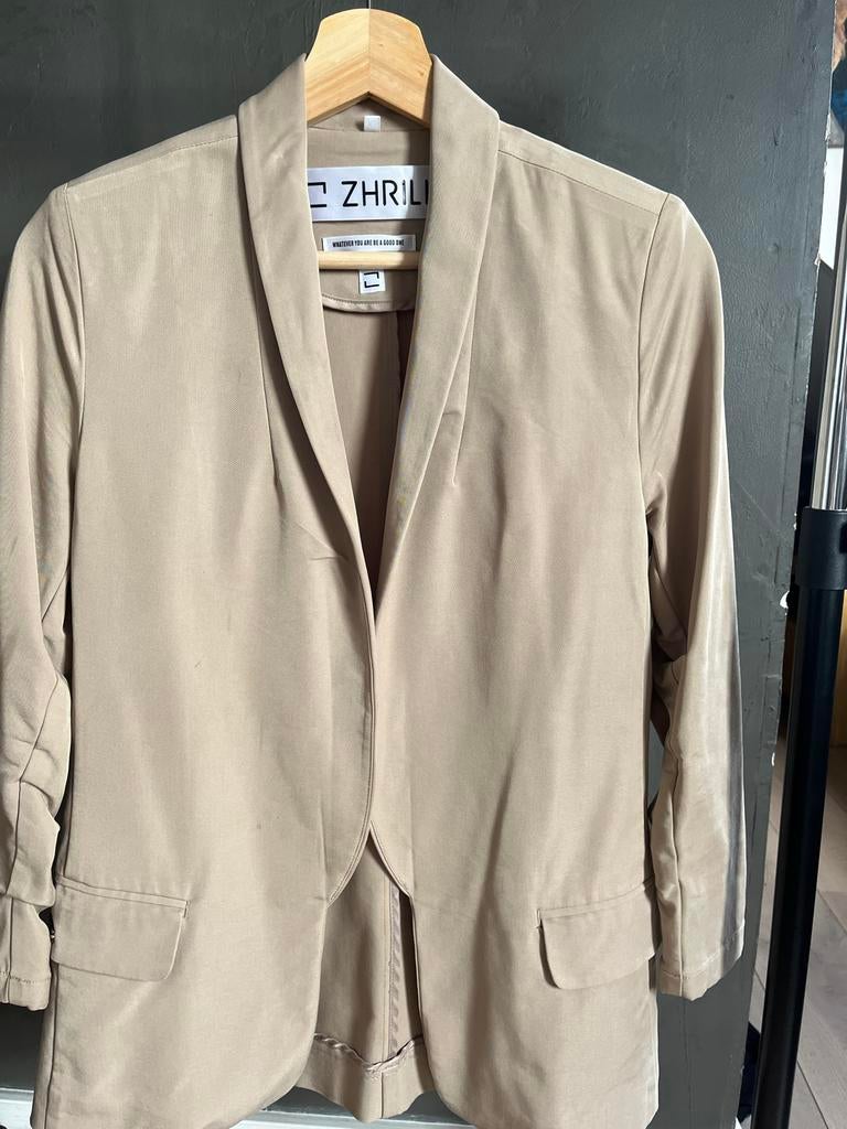 Zhrill jasje taupe maat XS, Beige, Ophalen of Verzenden, Jasje, Maat 34 (XS) of kleiner