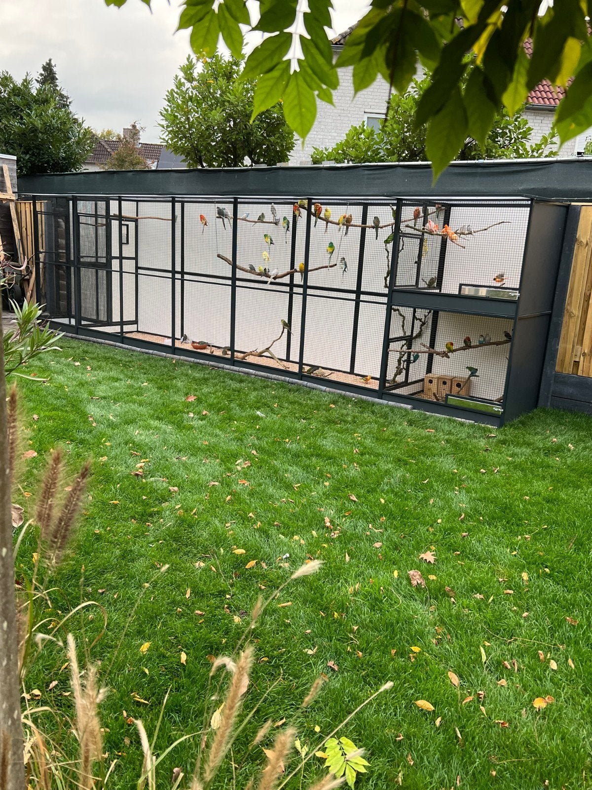 Gebruikte volière te koop – 7 meter lang!, Dieren en Toebehoren, Ophalen, Gebruikt, Aluminium, Volière