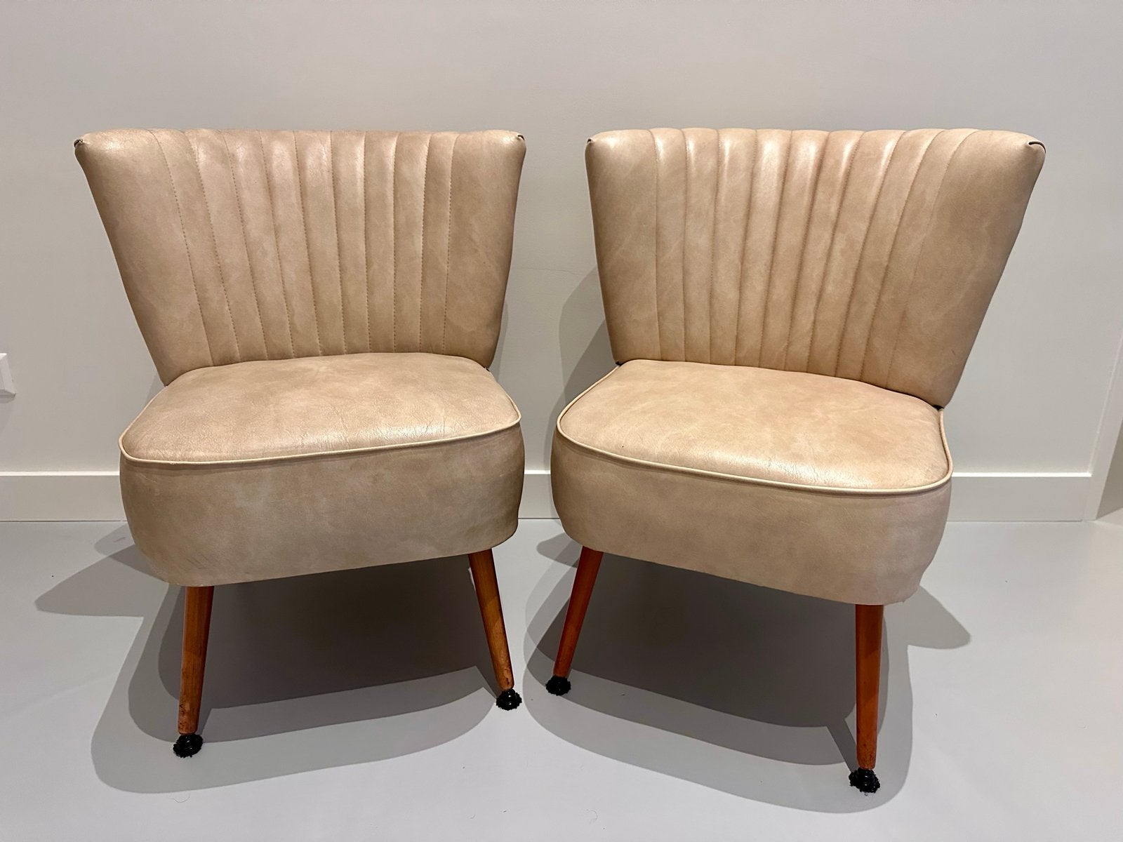 2 Vintage retro cocktailstoelen jaren 60, Ophalen