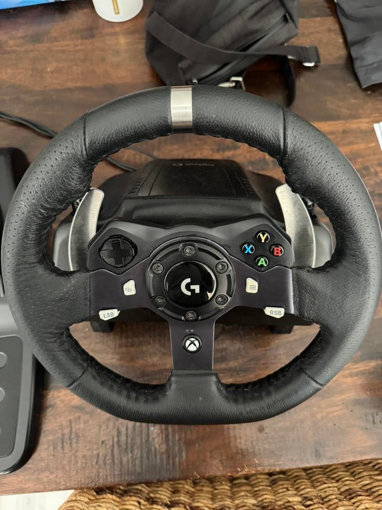 Logitech g290 pc/xbox wheel, Ophalen, Zo goed als nieuw, Stuurtje of Sportattribuut, Xbox Original