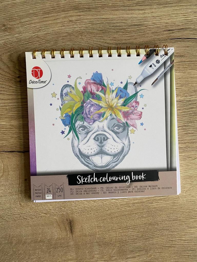 DecoTime Sketch Colouring Book – Nieuw!, Hobby en Vrije tijd, Ophalen of Verzenden, Nieuw