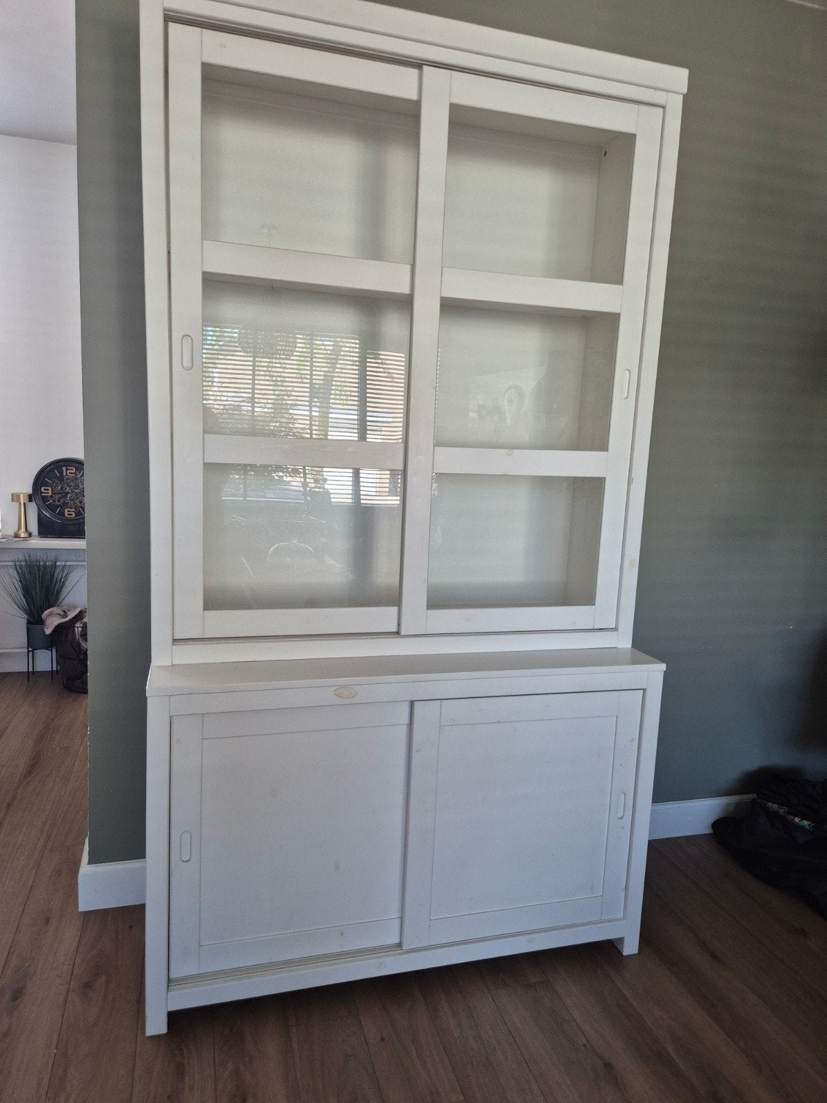 Buffetkast wit, Ophalen, Met plank(en), Gebruikt, 100 tot 150 cm