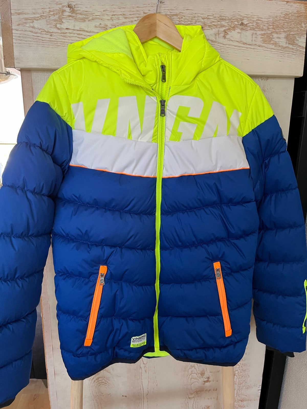 Nieuwe Vingino 'Techi' winter/skijas - Electric Blue (176), Ophalen of Verzenden, Nieuw, Jongen of Meisje, Jas