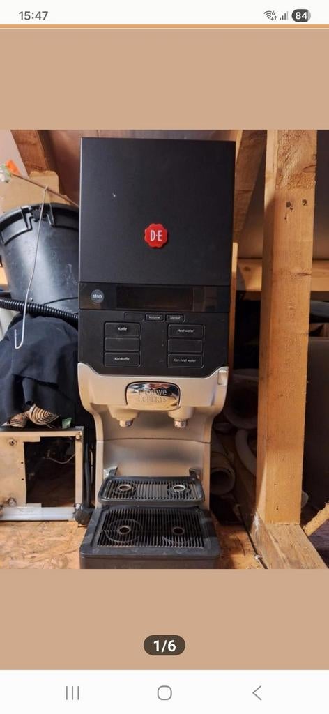 professioneel . koffiemachine, Ophalen