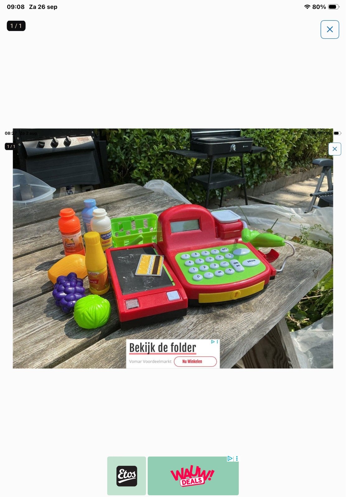 Speelgoed kassa met accessoires, Kinderen en Baby's, Ophalen of Verzenden, Gebruikt, Jongen of Meisje