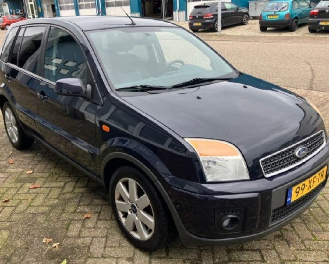 Ford Fusion 1.4 16V 2007 Blauw, Auto's, Voorwielaandrijving, 15 km/l, Blauw, Origineel Nederlands