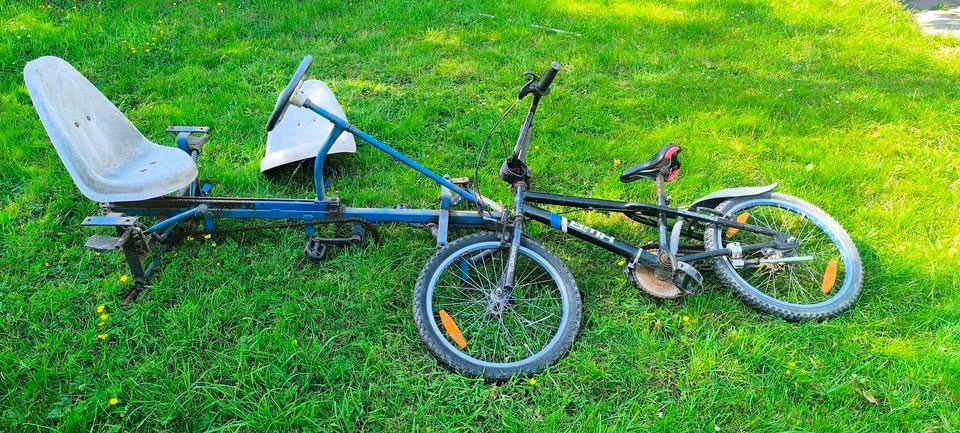 Skelter+bmx fiets, Ophalen, Gebruikt, Berg, Duozit