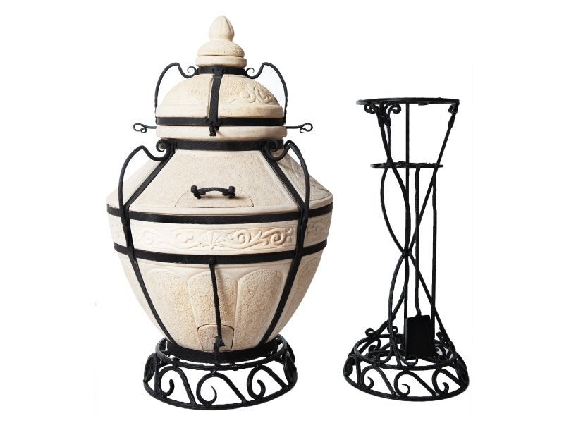 Tandoor Aladin - Keramische houtgestookte BBQ oven - 118kg, Verzenden, Nieuw, Kamado barbecue