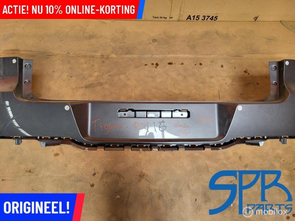 VW TIGUAN 5N0 FACELIFT ACHTERBUMPER LD7R BOVENSTE BUMPERHOES, Auto-onderdelen, Gebruikt, VOLKSWAGEN, Volkswagen, Ophalen of Verzenden