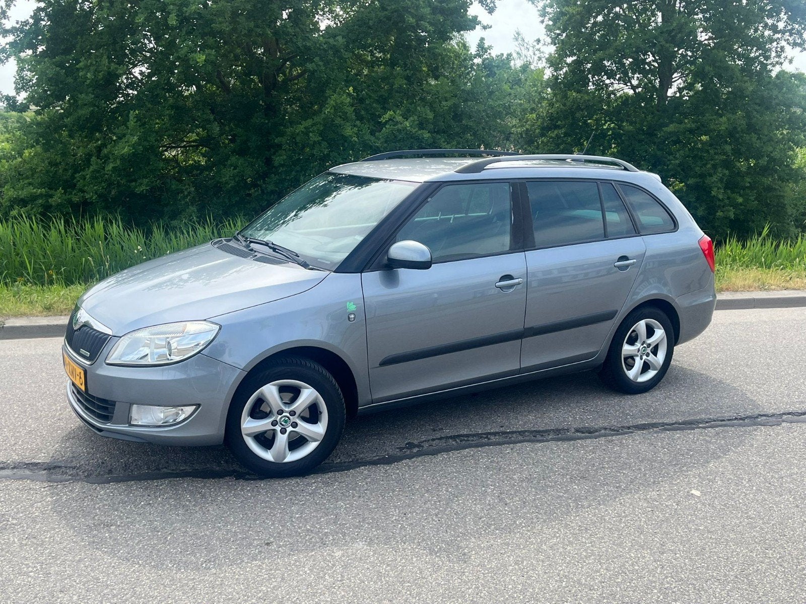 Skoda Fabia 1.2 TDI 55KW Greenline Combi 2012 Grijs, Voorwielaandrijving, 1199 cc, Origineel Nederlands, Stationwagon