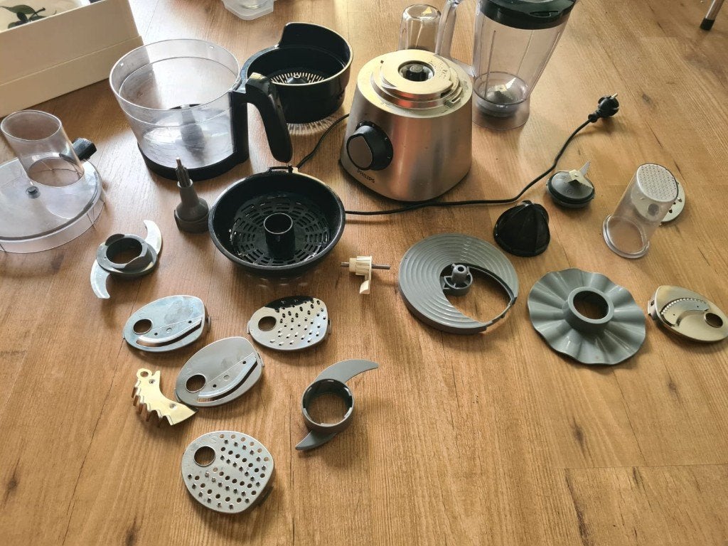 Philips H7769 Viva food processor, Witgoed en Apparatuur, Keukenmixers, Ophalen, 3 snelheden of meer, Zo goed als nieuw, 2 tot 3 liter