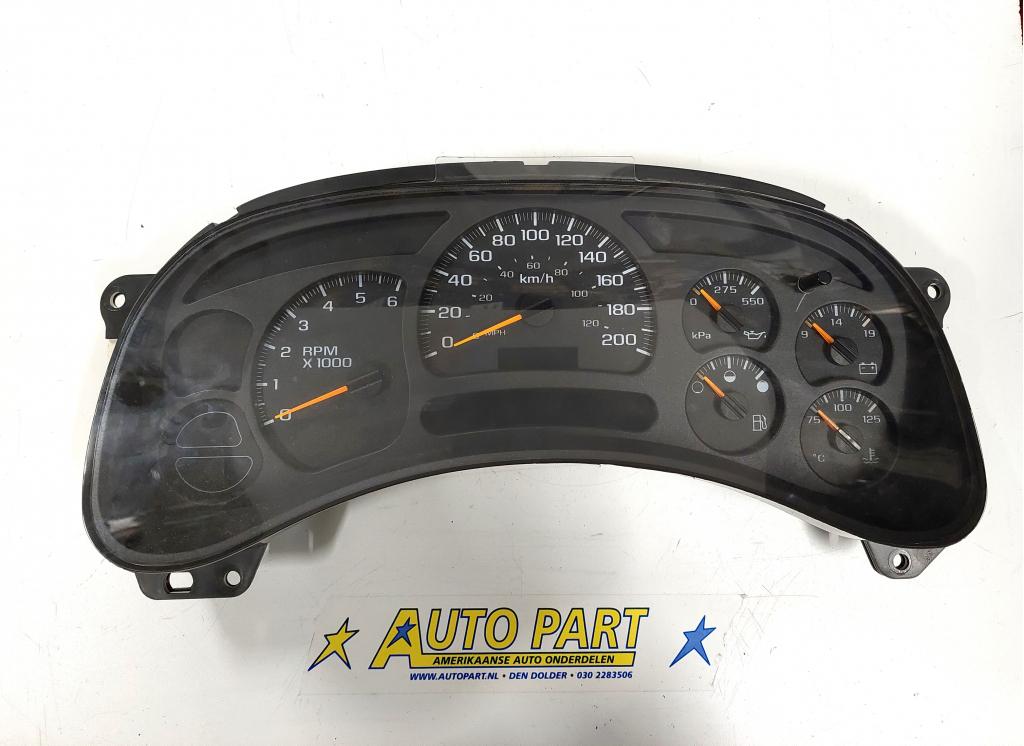 Chevrolet Silverado dashboard klok 2003-2005, Gebruikt, Info@gm.com, Chevrolet, Ophalen of Verzenden