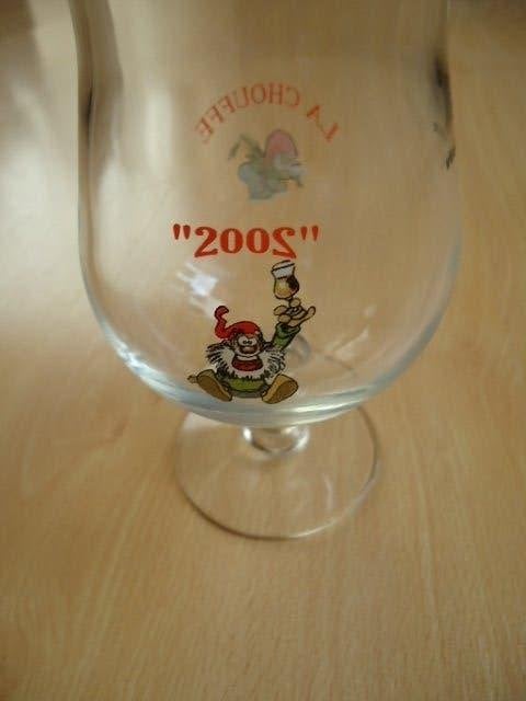 Chouffe glas 2002, 25 cl, Ophalen of Verzenden, Zo goed als nieuw, Glas of Glazen, Overige merken