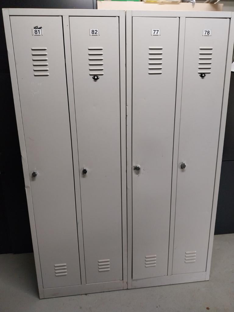 Retro industriële lockers, Ophalen, Gebruikt, Industrieel