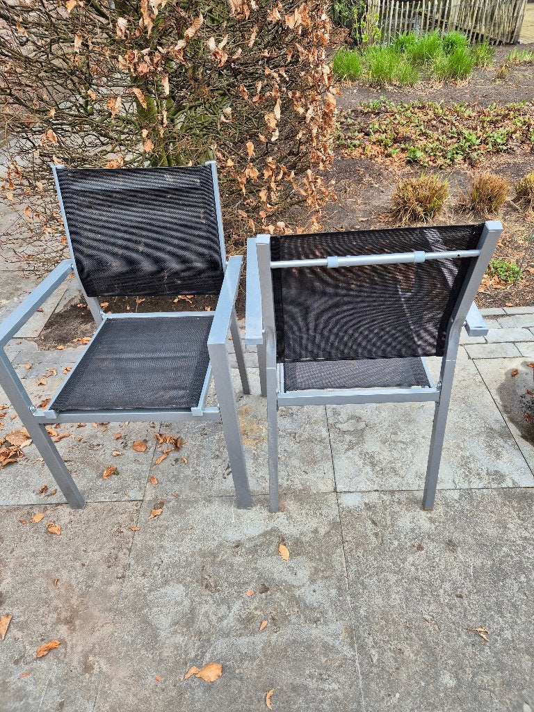Stalen Tuinstoelen, Tuin en Terras, Tuinstoelen, Ophalen, Nieuw, Metaal, Stapelbaar