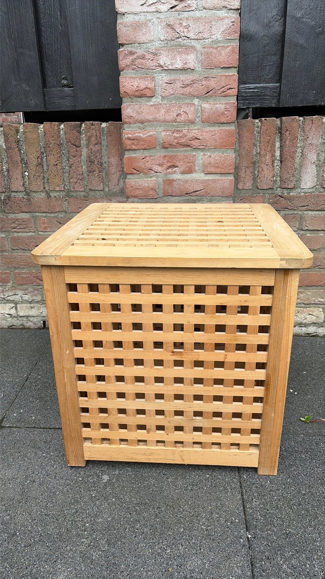 Houten kist 50 x 50 x 50 cm, Huis en Inrichting, Woonaccessoires | Kisten, Ophalen, Minder dan 50 cm, Gebruikt, Minder dan 50 cm