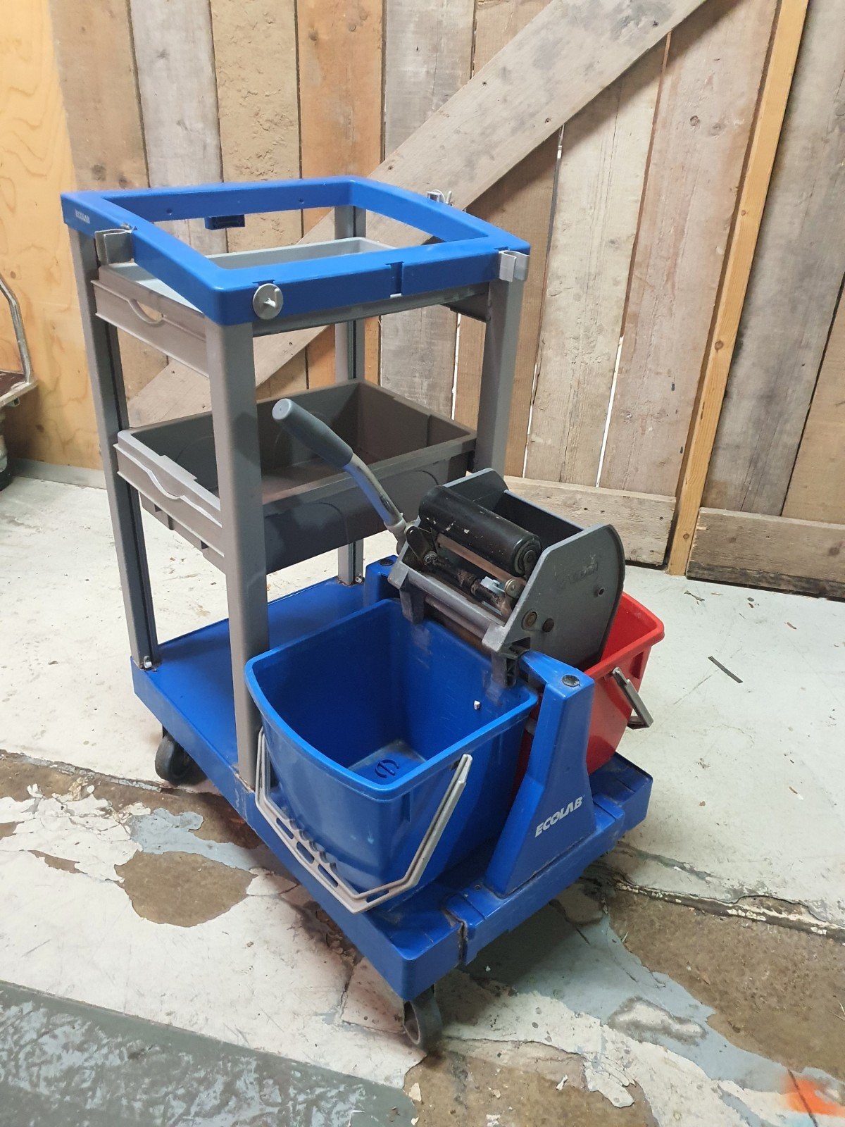 Ecolab Professionele Schoonmaakwagen met Dweilemmer, Huis en Inrichting, Ophalen