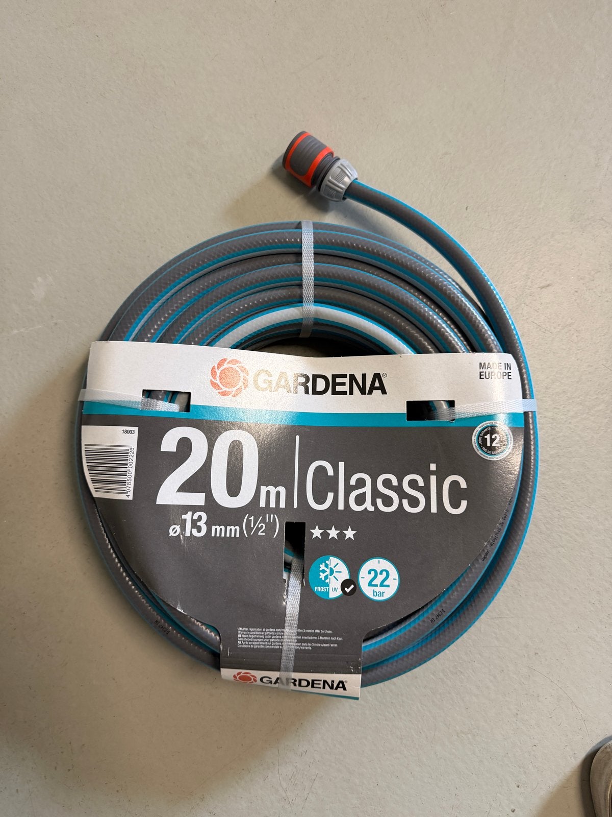 Gardena Classic Tuinslang 20m - 13mm (1/2"), Tuin en Terras, Ophalen of Verzenden, Nieuw, Tuinslang