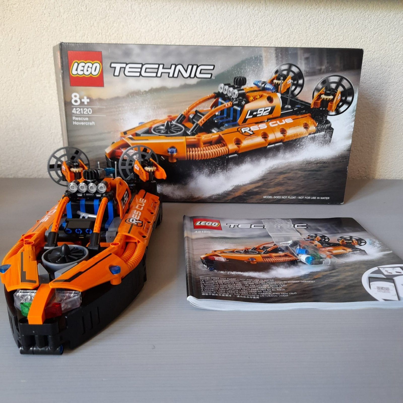 Lego technic Rescue Hovercraft 42120, Lego, Ophalen of Verzenden, Zo goed als nieuw, Technic
