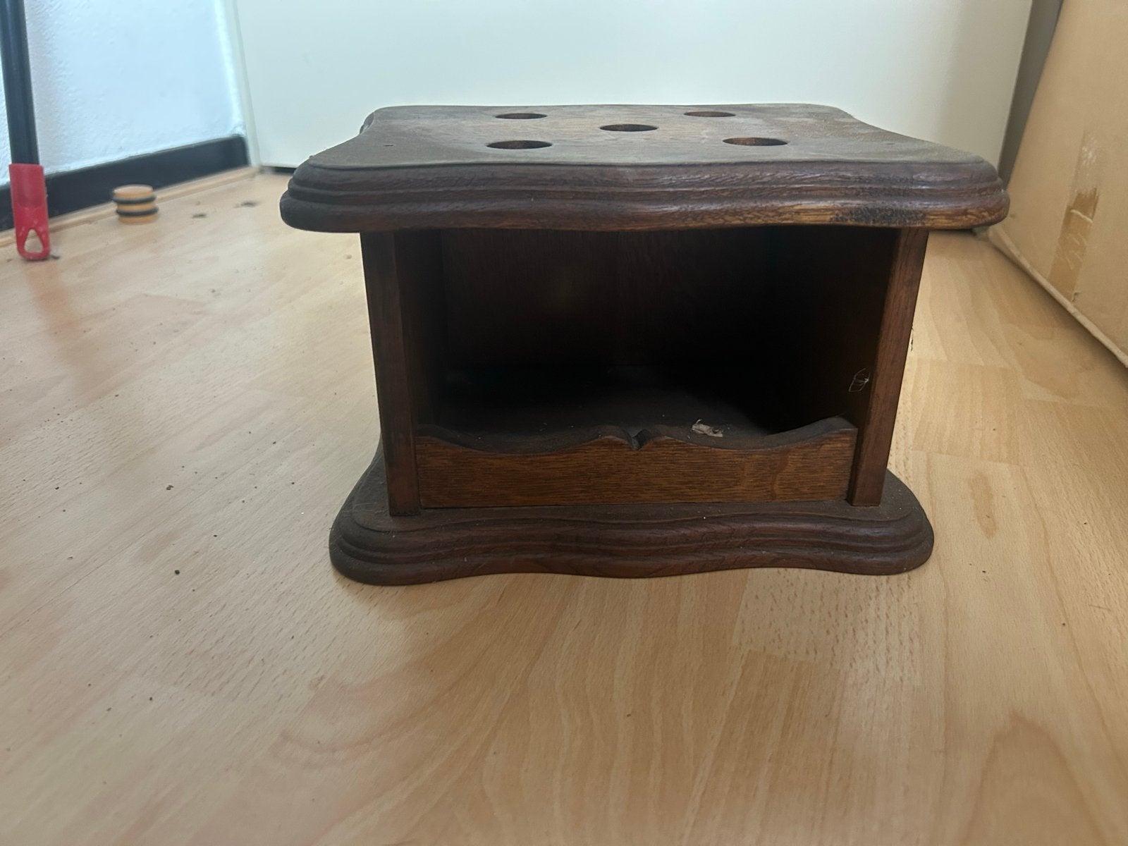 Antieke koffiemolen, theepot en pijpenrek - Decoratief, Ophalen