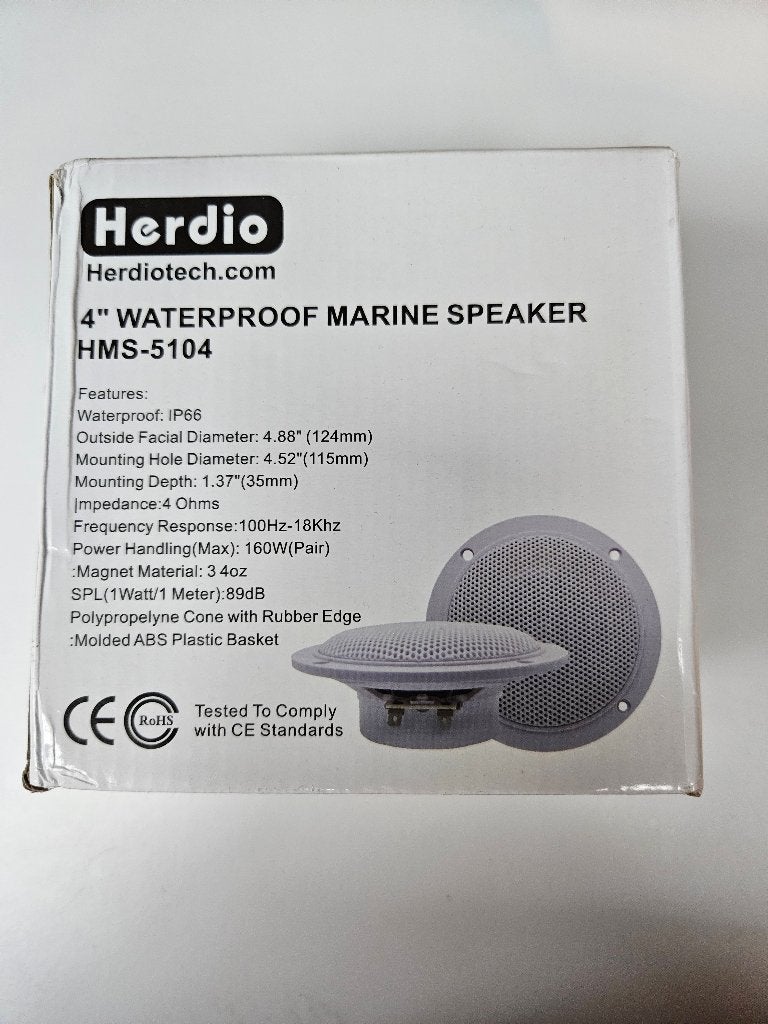 plafondspeaker HMS-5104 per 2 stuks, Overige merken, Overige typen, Nieuw, Ophalen of Verzenden