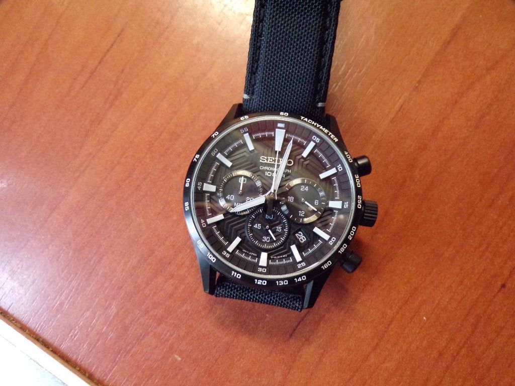 Seiko  8T63 00Y0 chronograph, Seiko, Leer, Staal, Polshorloge