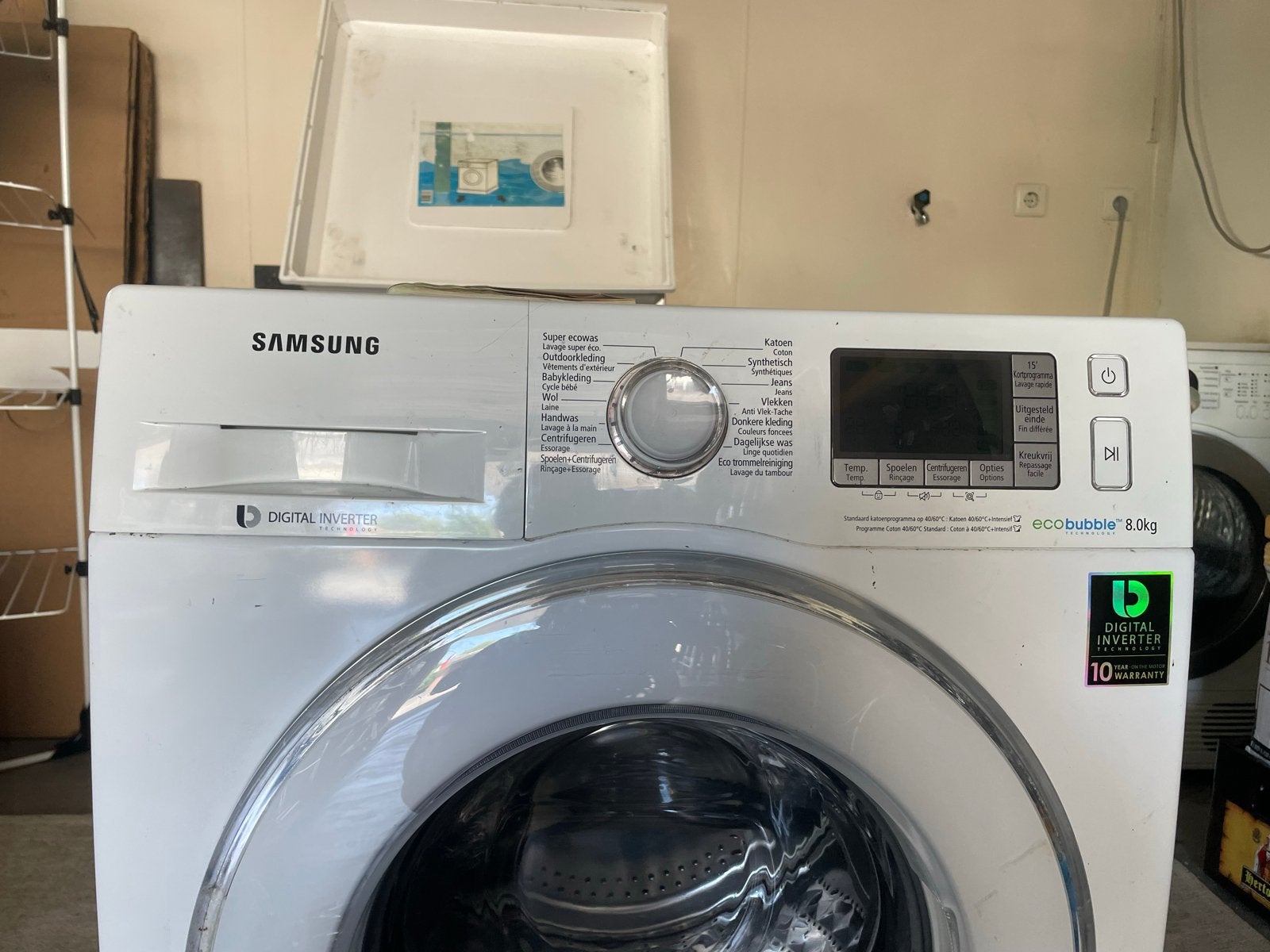 Vandaag ophalen!! WF81F5E5P4WEN Wasmachine 8kg - Foutcode 5E, Ophalen, 1200 tot 1600 toeren, 8 tot 10 kg, Voorlader