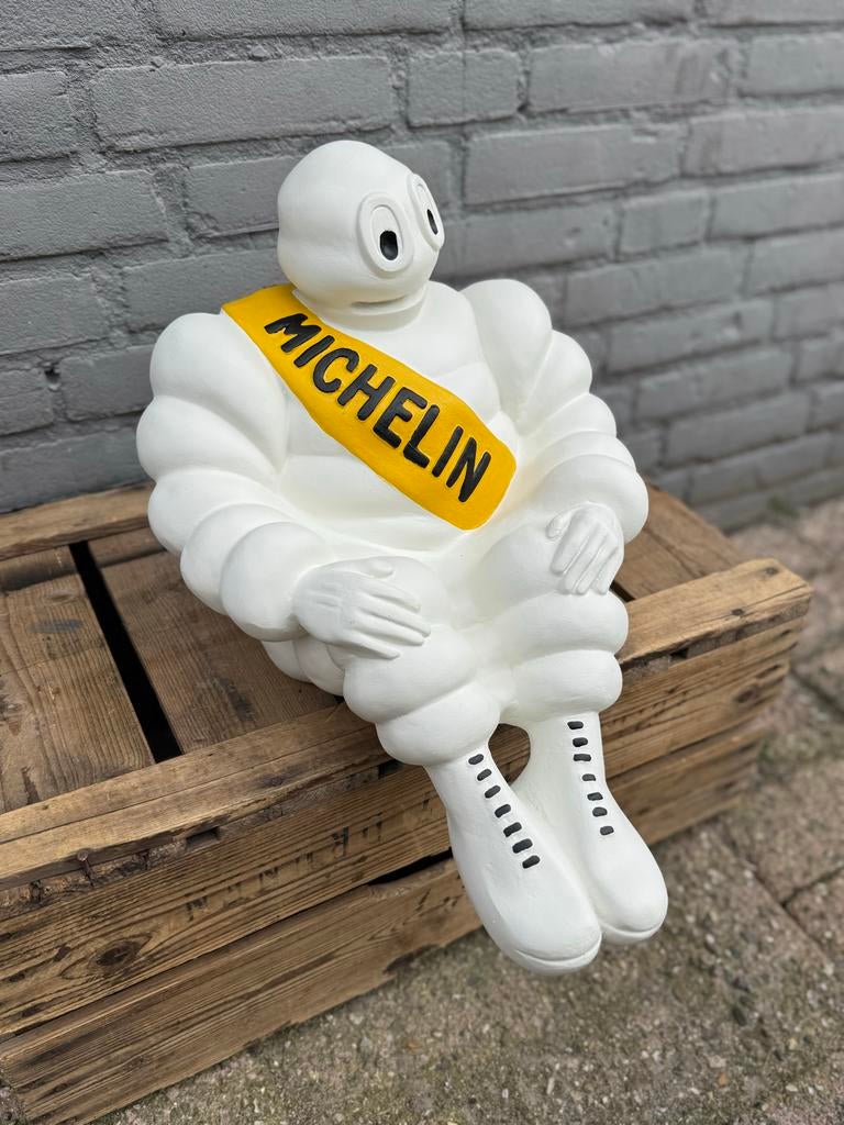 Vintage Michelin Bibendum Beeld - Zeldzaam Verzamelobject, Ophalen, Zo goed als nieuw, Fantasy
