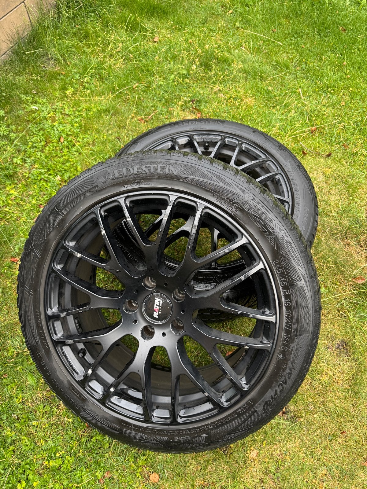 Zwarte velgen 19 inch, open design, Banden en Velgen, Winterbanden, Personenwagen, Ophalen