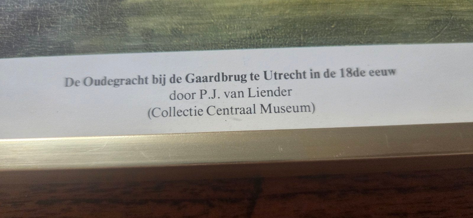 De Oudegracht bij de Gaardbrug, Utrecht - P.J. van Liender, Antiek en Kunst, Ophalen