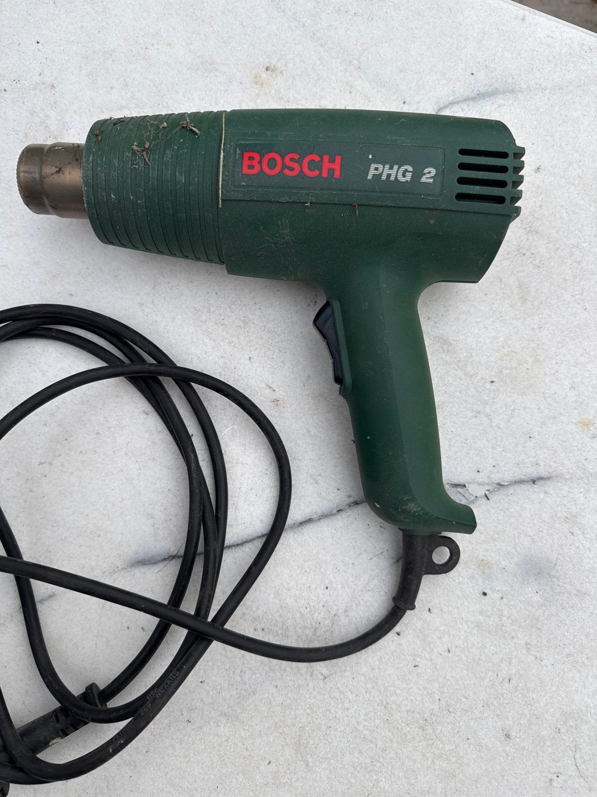 Bosch PHG 2 heteluchtpistool - Gebruikt maar functioneel, Ophalen of Verzenden, Gebruikt, Overige typen, Bosch