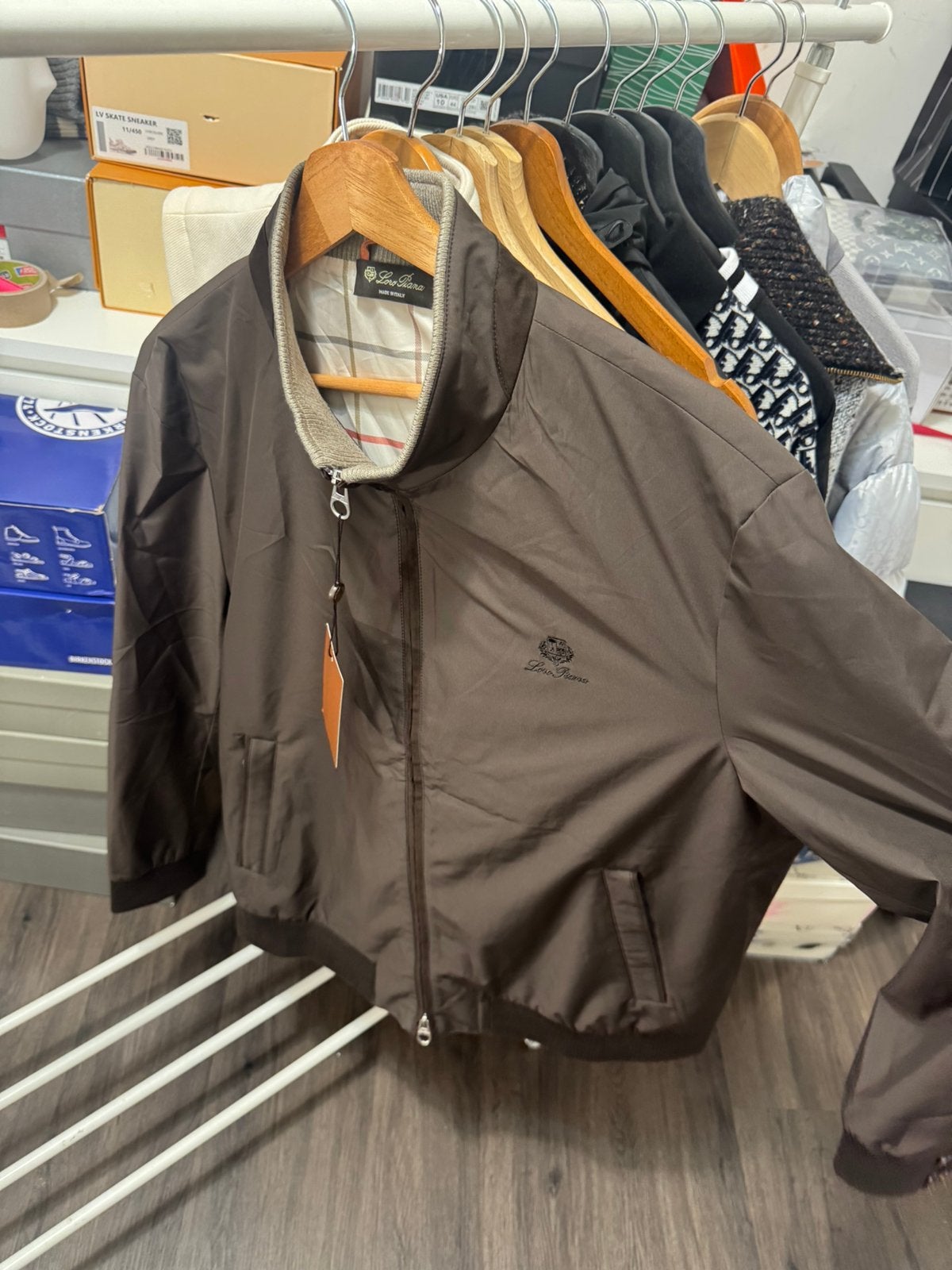 Loro Piana Bomberjack bruin, Ophalen of Verzenden, Nieuw